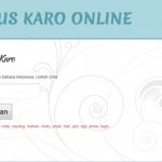 kamus karo online
